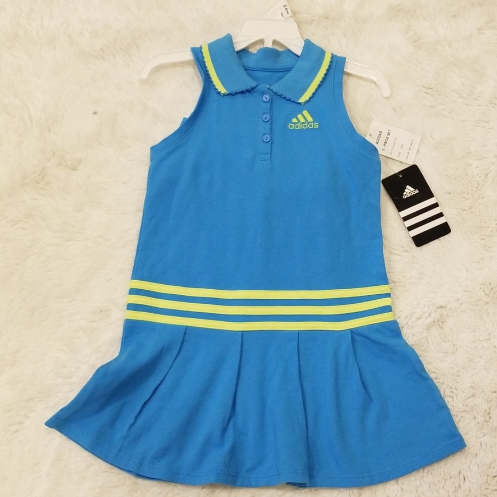 🎉 NWT adidas 24mo 2pc sporty dress set